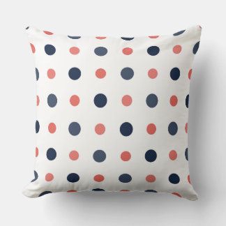 blue and pink dots kissen