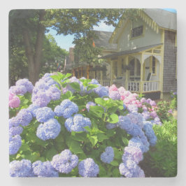 Blue and Pink Hydrangeas - Martha's Vineyard Steinuntersetzer