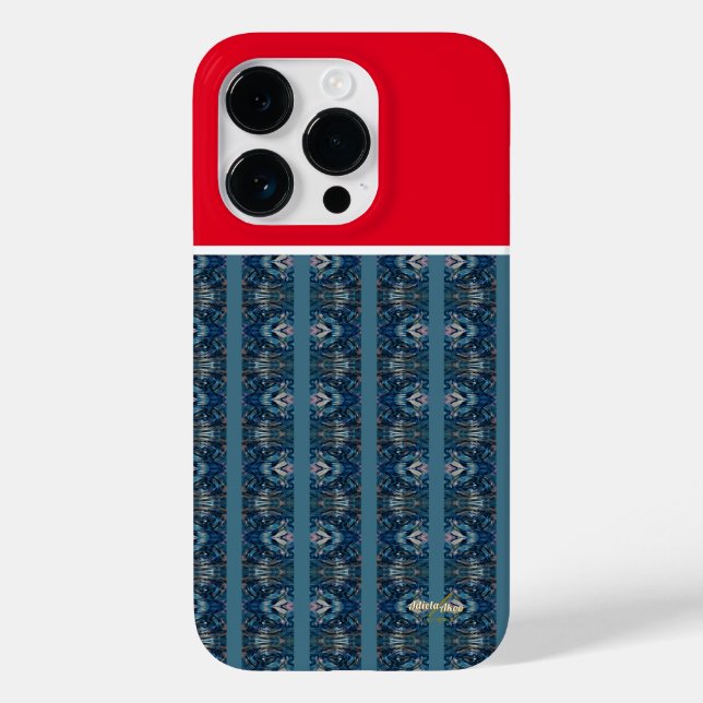 Blue and Red Phone Cases von Poet Adiela Akoo (Rückseite)