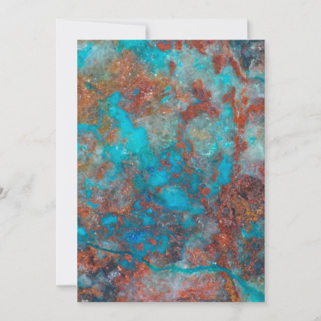 Blue And Red Shattuckite Karte (Vorderseite)
