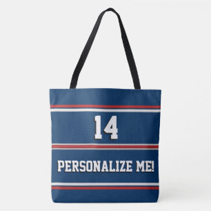 Blue and Red Sports Team Stripes zum Anpassen