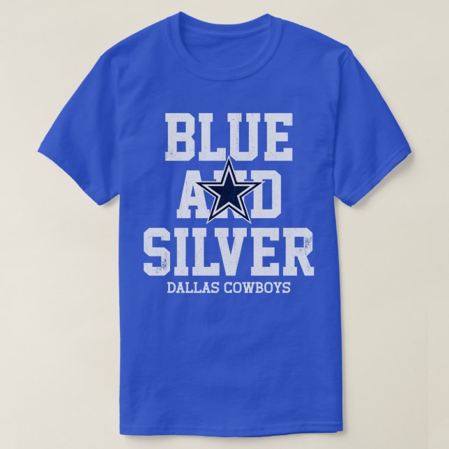 Blue and Silver Dallas Cowboys TShirt (Design vorne)