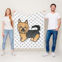 Blue and Tan Australian Terrier Niedlich Cartoon D