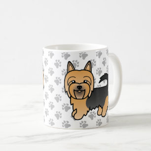 Blue and Tan Australian Terrier Niedlich Cartoon D Kaffeetasse
