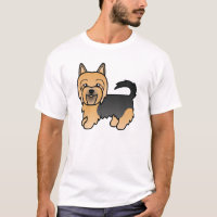 Blue and Tan Australian Terrier Niedlich Cartoon D