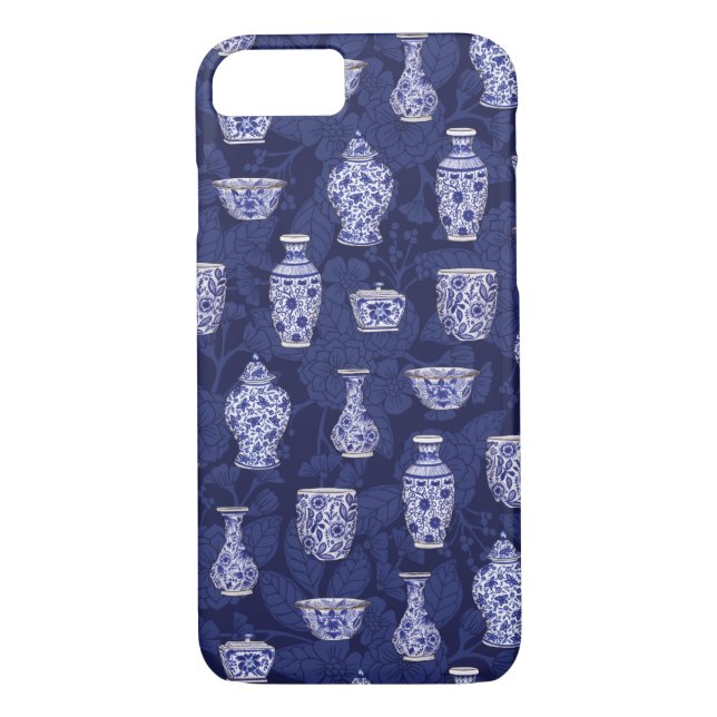 Blue and White Chinoiserie / Delsoftware-Potterie Case-Mate iPhone Hülle (Rückseite)