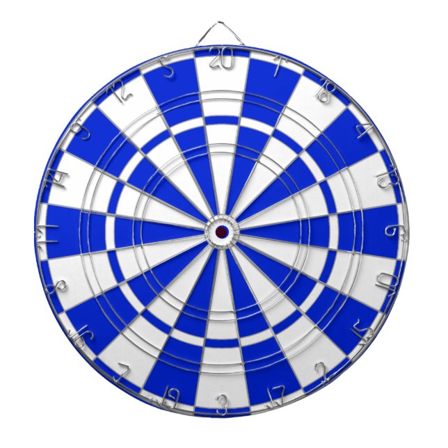 Blue and White Dart Board Dartscheibe (vorne)