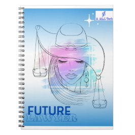 Blue and White Future Lawyer Spiral Foto Notebook Notizblock