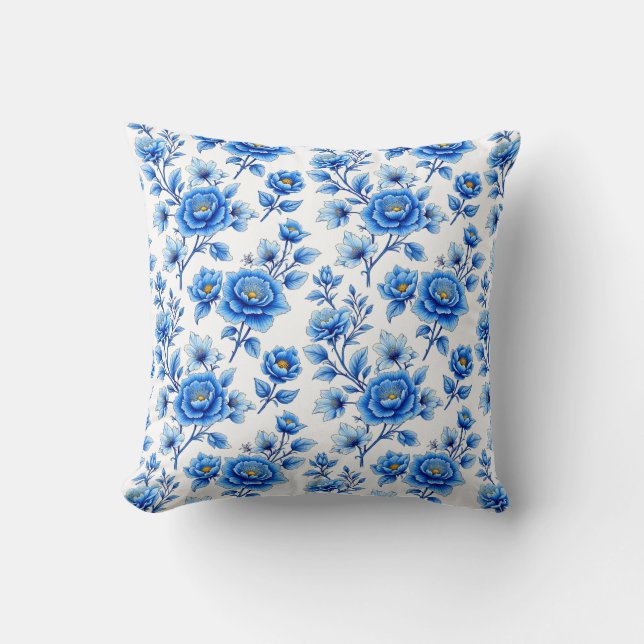 Blue and White Magic Kissen (Vorderseite)