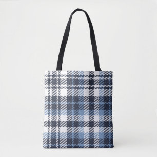 Blue and White modern tartan plaid Scottish seamle
