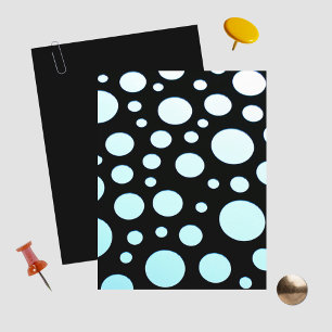 Blue and White Polka Dots Retro Scrapbook Paper