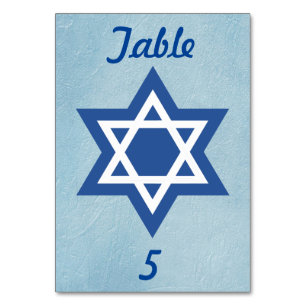 Blue and White Star von David Tischnummer
