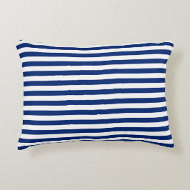 Blue and White Stripes Dekokissen
