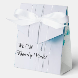 Blue and White Tent Baby Shower Favor Box. Geschenkschachtel