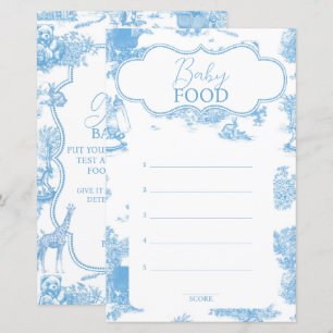 Blue and White Toile de Jouy Baby Dusche