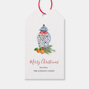 "Blue and White Urner Weihnachtsgeschenke Geschenkanhänger