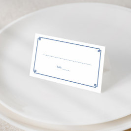 Blue and White Wedding Elegante Chinoiserie Printi Platzkarte