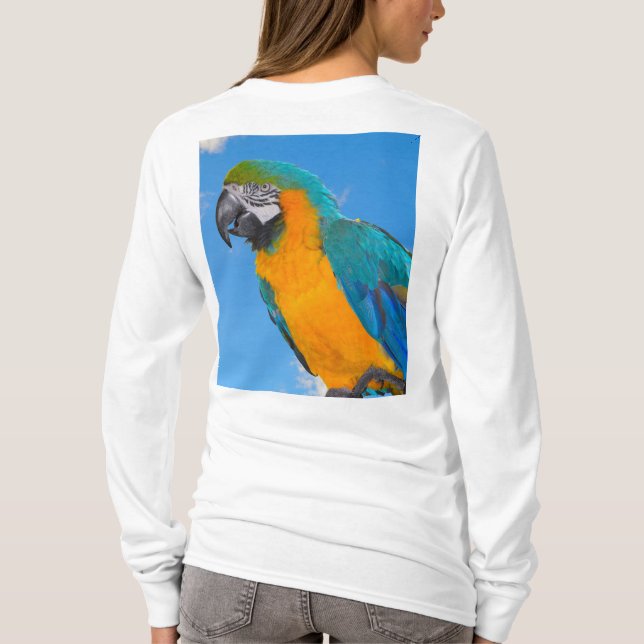 Blue and yellow macaw T-Shirt (Rückseite)