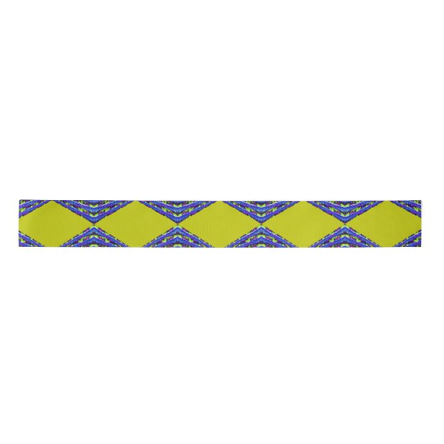 blue and yellow pattern design satinband (Vorderseite)