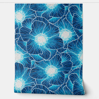 Blue Anemones Wildblume G605 Tapete