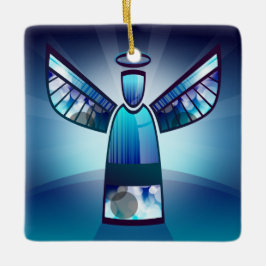 Blue Angel Keramikornament