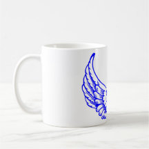 Blue Angel Wings Tasse.
