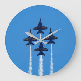 Blue Angels Clock Große Wanduhr