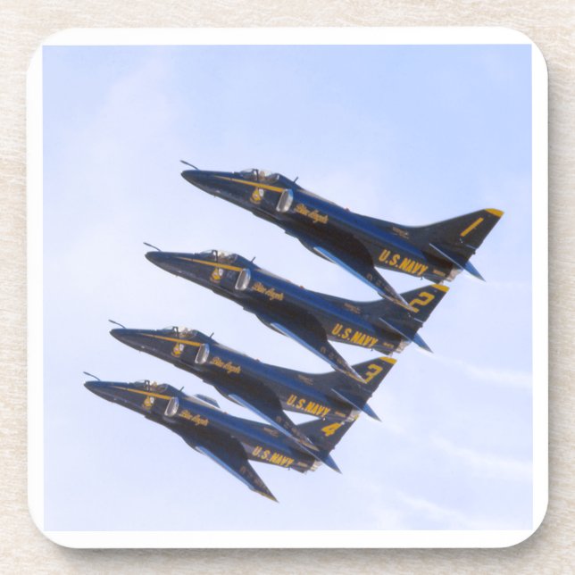 Blue Angels Foto Design Untersetzer (Vorderseite)