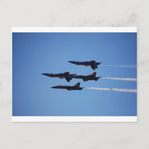 Blue Angels Inverted Postkarte