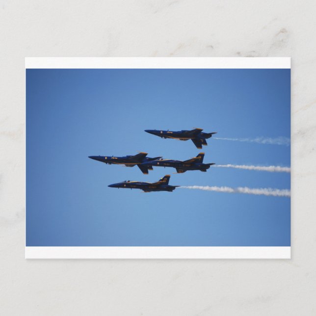 Blue Angels Inverted Postkarte (Vorderseite)