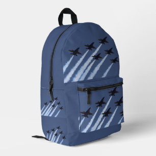 Blue Angels Jet Airplanes Flying Boys Backpack Bedruckter Rucksack