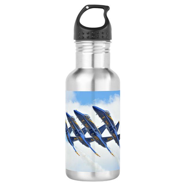 Blue Angels Wasser Flasche Edelstahlflasche (Vorderseite)