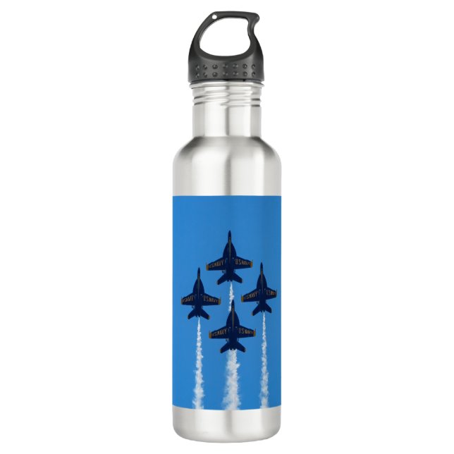 Blue Angels Water Flasche Edelstahlflasche (Vorderseite)
