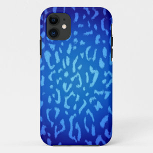 Blue animal Print fur skin of leopard 2 Case-Mate iPhone Hülle