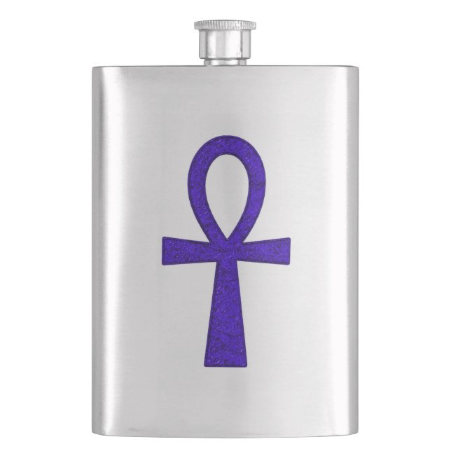 Blue Ankh Classic Flask Flachmann (Vorderseite)