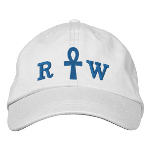 Blue Ankh Stickhut Bestickte Baseballkappe