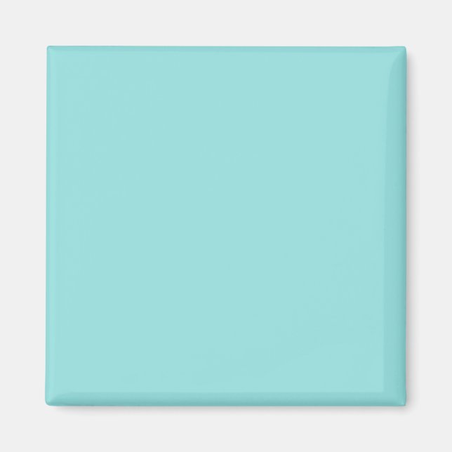 Blue Aqua schlicht Magnet (Vorne)