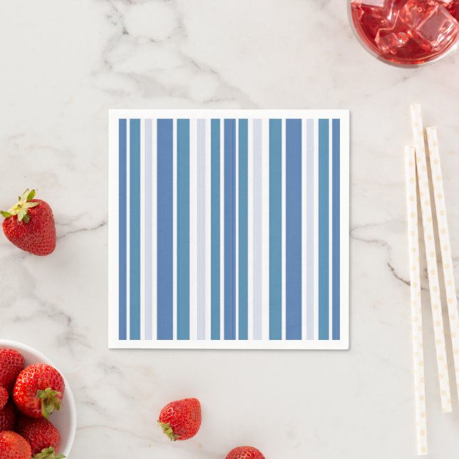 Blue Aqua Striping Serviette (Beispiel)