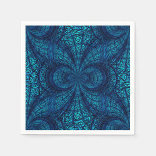 Blue Aquamarin Decorative Napkins Serviette