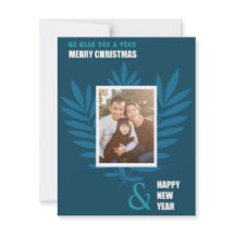 Blue Aquamarin Family Picture Frame Weihnachtsfeie