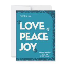 Blue Aquamarin Family Picture Frame Weihnachtsfeie