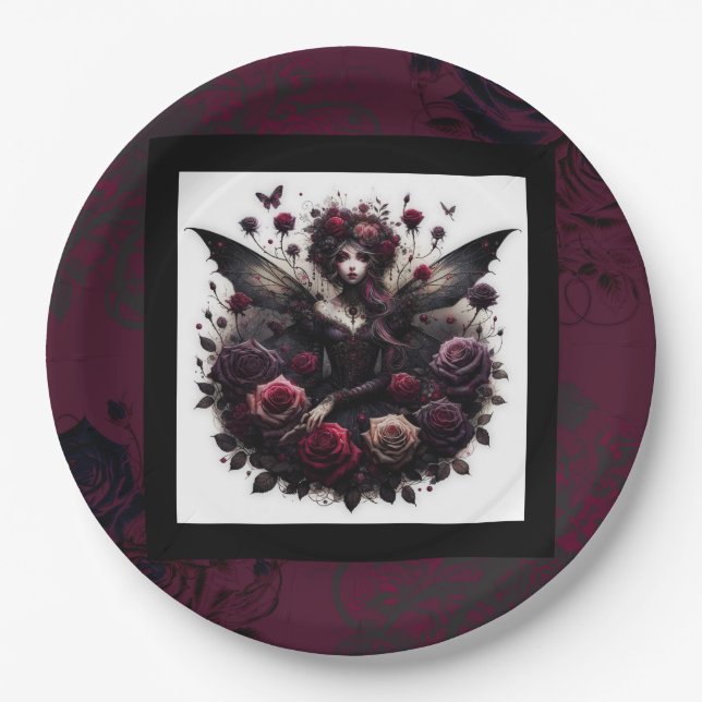 Blue Aquamarin Gold Agate Modern Glam Elegante Hoc Pappteller (Vorderseite)