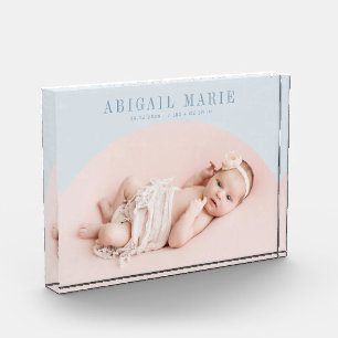 Blue Arch Baby Foto Keepake