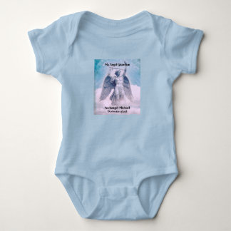 Blue Archangel Michael Baby Bodysuit Strampler