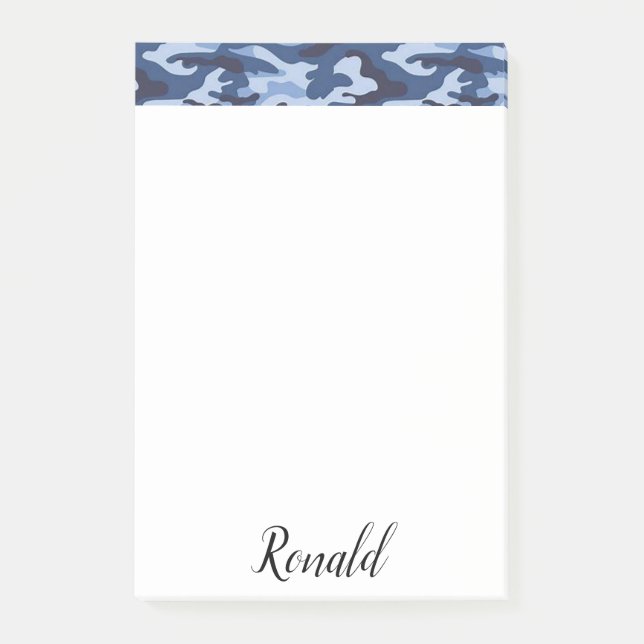 Blue Army Post-it Klebezettel (Vorderseite)