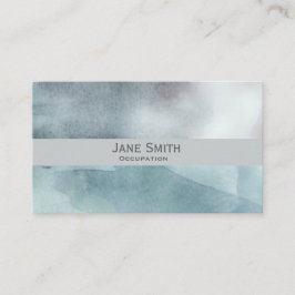 Blue Art Aquarell Moderne Stilelemente Visitenkarte