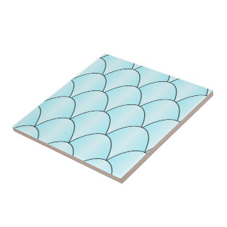 Blue Art Deco Design Fliese