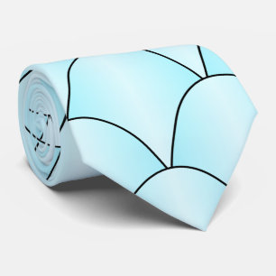 Blue Art Deco Design Krawatte