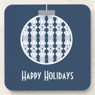 Blue Art Deco Untersetzer