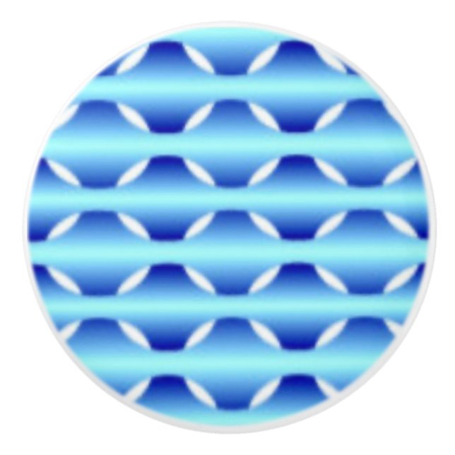 Blue Art Keramik Pull Keramikknauf (Vorderseite)